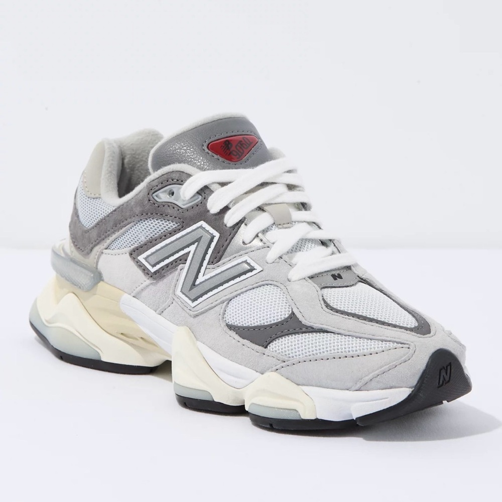 New Balance Gray and White Athletic Shoes - Picture 8 of 8